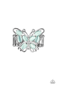 Blue,Butterfly,Ring Wide Back,Flutter Flair Blue ✧ Ring