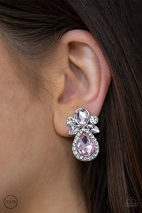 Earrings Clip-On,Pink,Celebrity Crowd Pink ✧ Clip-On Earrings