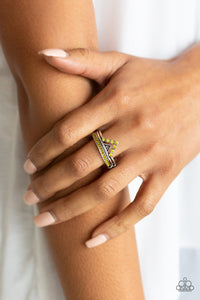 Ring Skinny Back,Yellow,Base Over Apex Yellow  ✧ Ring