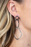 Twisted Trio Black ✧ Post Earrings Post Earrings