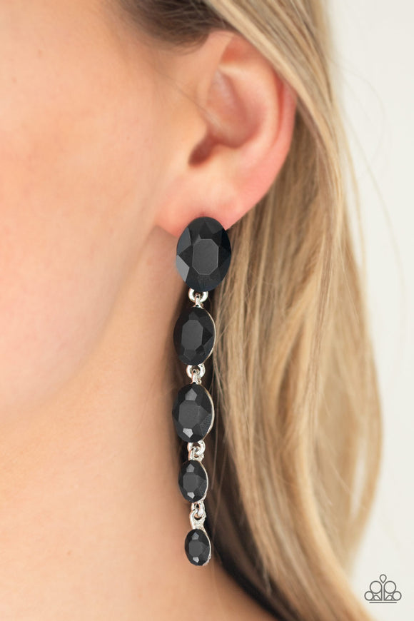 Red Carpet Radiance Black ✧ Post Earrings Post Earrings