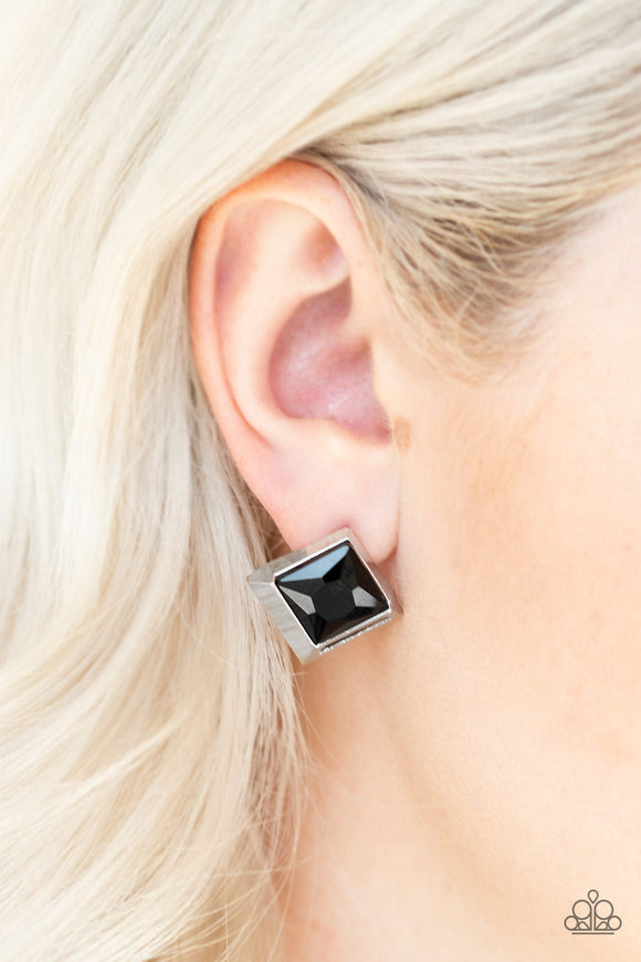 Stellar Square Black ✧ Post Earrings Post Earrings