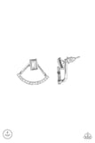 Delicate Arches White ✧ Post Jacket Earrings Post Jacket Earrings