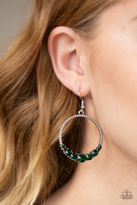 Earrings Fish Hook,Green,Self-Made Millionaire Green ✧ Earrings