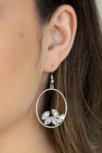 Earrings Fish Hook,Holiday,White,Cue The Confetti White ✧ Earrings