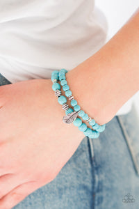 Blue,Bracelet Stretchy,Desert Dove Blue  ✧ Bracelet