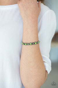 Bracelet Stretchy,Green,Heavy On The Sparkle Green  ✧ Bracelet