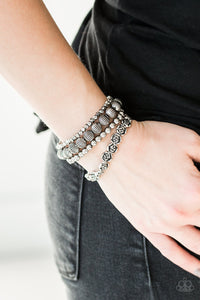 Bracelet Stretchy,Silver,Rose Garden Gala Silver ✧ Bracelet