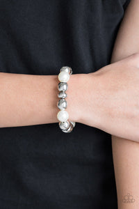 Bracelet Stretchy,White,Upper Manhattan White ✧ Bracelet