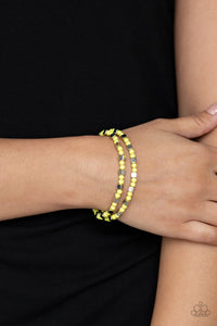 Bracelet Stretchy,Yellow,Trendy Tribalist Yellow ✧ Bracelet