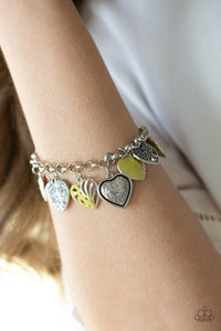 Bracelet Clasp,Mother,Yellow,Garden Hearts Yellow ✧ Bracelet