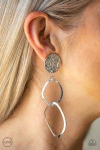 Earrings Clip-On,Silver,Modern Reflections Silver ✧ Clip-On Earrings