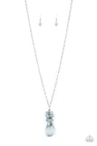 Crystal Cascade Blue ✨ Necklace Long