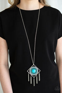 Blue,Necklace Long,Turquoise,Sandstone Solstice Blue ✨ Necklace