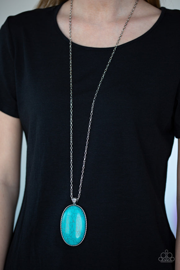 Stone Stampede Blue ✨ Necklace Long