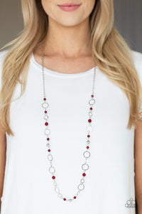 Holiday,Necklace Long,Red,Kid In A Candy Shop Red