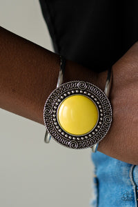 Bracelet Cuff,Yellow,Tribal Pop Yellow ✧ Bracelet