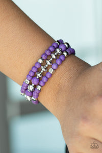 Bracelet Stretchy,Purple,Mountain Artist Purple ✧ Bracelet