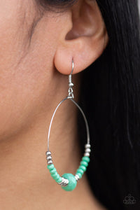 Earrings Fish Hook,Green,Retro Rural Green ✧ Earrings