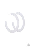 HAUTE Tamale White ✧ Acrylic Hoop Earrings Hoop Earrings