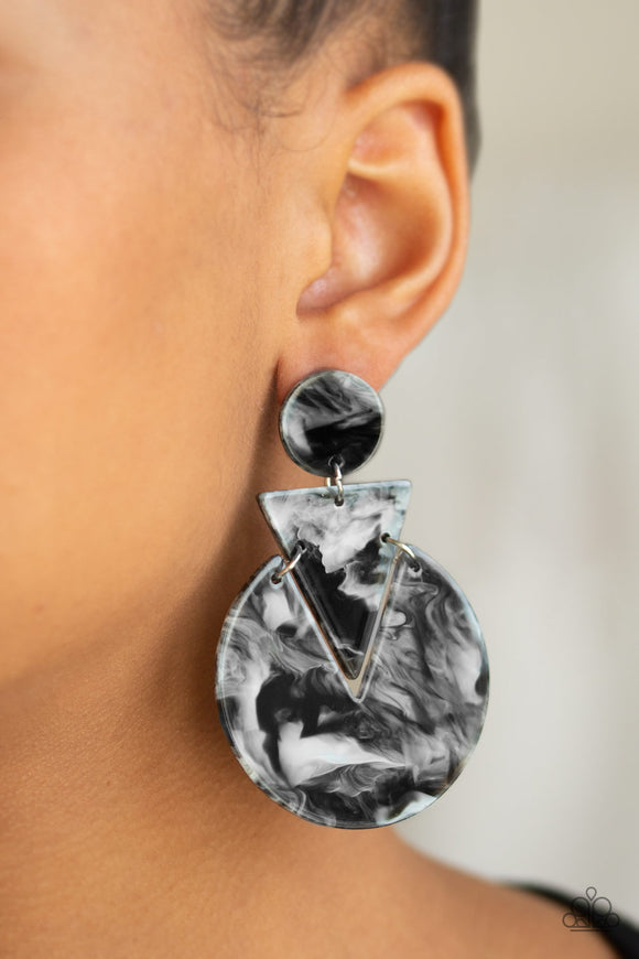 Head Under WATERCOLORS Black ✧ Acrylic Post Earrings Post Earrings