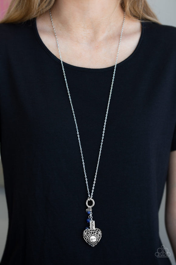Mom Hustle Blue ✧ Necklace Long