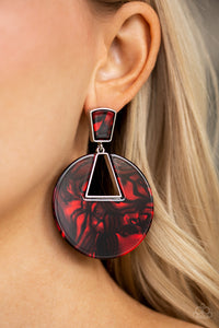 Earrings Acrylic,Earrings Post,Red,Let HEIR Rip! Red ✧ Acrylic Post Earrings