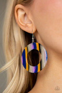 Blue,Earrings Acrylic,Earrings Fish Hook,In Retrospect Blue ✧ Acrylic Earrings