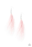 The SHOWGIRL Next Door Pink ✧ Feather Earrings Earrings