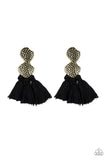 Tenacious Tassel Black ✧ Post Earrings Post Earrings