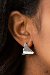 Earrings Post,Silver,Die TRI-ing Silver ✧ Post Earrings