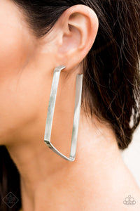 Earrings Hoop,Silver,Geo Jam Silver ✧ Hoop Earrings