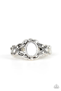 Ring Skinny Back,White,Definitely DOT! White ✧ Ring