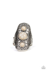 Exclusive,Ring Wide Back,White,Stone Oracle White ✧ Ring
