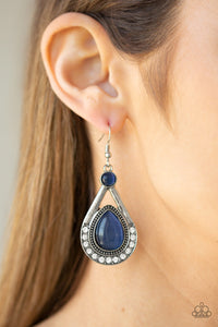 Blue,Cat's Eye,Earrings Fish Hook,Pro Glow Blue ✧ Earrings