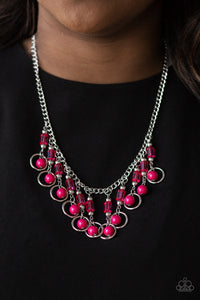 Necklace Short,Pink,Cool Cascade Pink