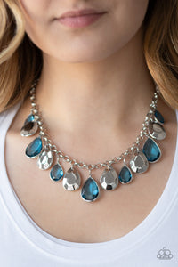 Blue,Necklace Short,CLIQUE-bait Blue ✨ Necklace