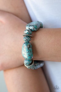 Blue,Bracelet Stretchy,Stone Age Envy Blue