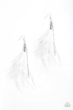 Showstopping Showgirl White ✧ Feather Earrings Earrings