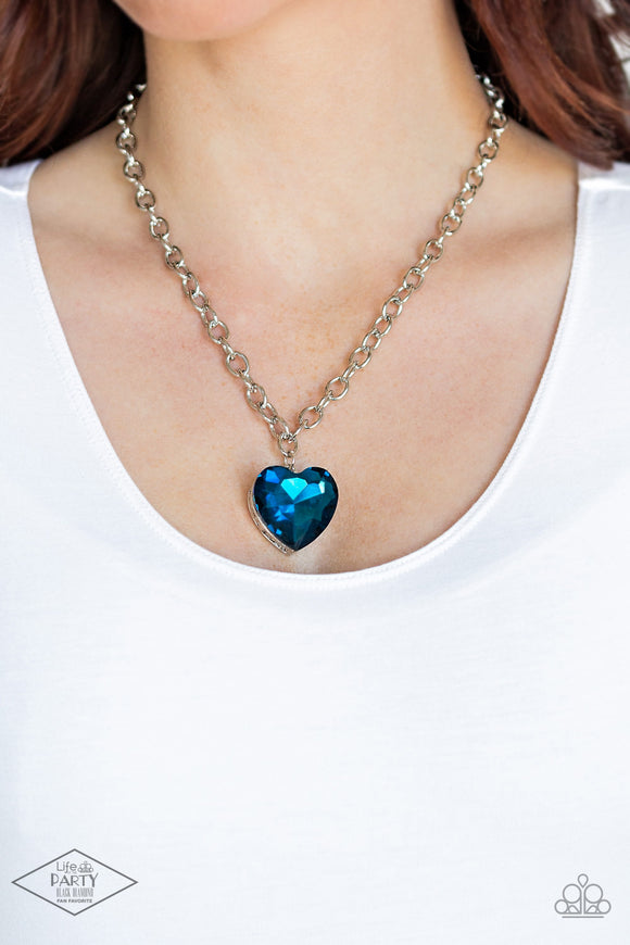 Flirtatiously Flashy Blue ✨ Necklace Short