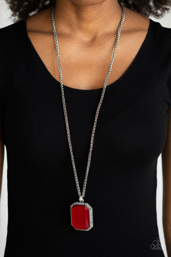 Let Your HEIR Down Red ✨ Necklace Long