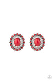 Floral Flamboyance Red ✧ Post Earrings Post Earrings