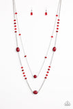 Dazzle The Crowd Red ✨ Necklace Long