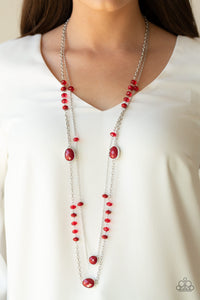 Necklace Short,Red,Sets,Dazzle The Crowd Red ✨ Necklace