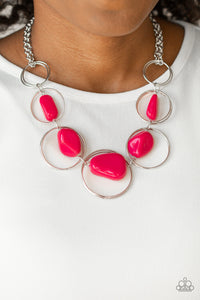 Necklace Short,Pink,Travel Log Pink ✨ Necklace
