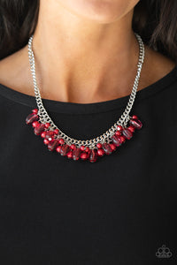 Necklace Short,Red,5th Avenue Flirtation Red ✧ Necklace