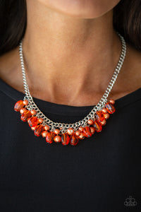Necklace Short,Orange,5th Avenue Flirtation Orange✧ Necklace