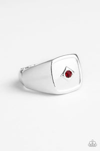 Men's Ring,Red,Silver,Immortal Red ✧ Ring