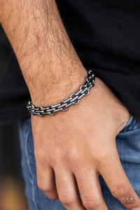 Black,Bracelet Clasp,Gunmetal,Men's Bracelet,Urban Utility Black ✧ Bracelet