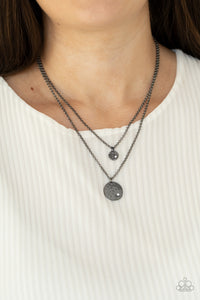 Black,Gunmetal,Necklace Short,Modern Minimalist Black ✨ Necklace